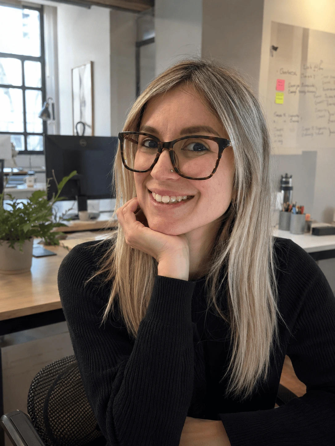 Laura at work